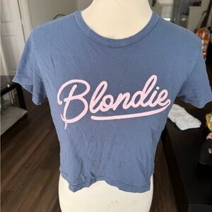 Blondie Women's Blue Crop Top